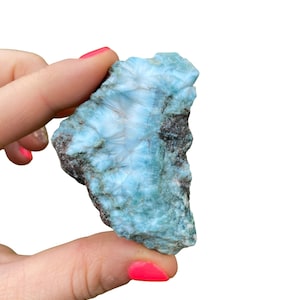 Roher Larimar Stein (0,5 &quot;- 3 &quot;) - Mixed Grade Rough Larimar - Roher Larimar Kristall - Natürlicher Larimar Stein aus der Dominikanischen Republik.&quot;