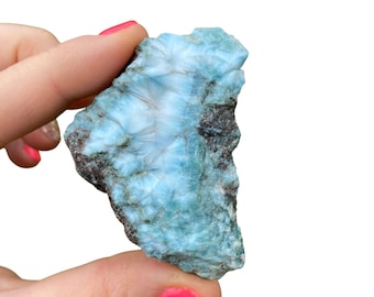 Raw Larimar Stone (0.5" - 3") - Mixed Grade Rough Larimar - Raw Larimar Crystal - Natural Larimar Stone from Dominican Republic