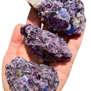 Raw Lepidolite Stone .5 5 Grade A Raw Lepidolite Crystal Rough Lepidolite Crystal Natural Lepidolite Raw Purple Gemstone image 6