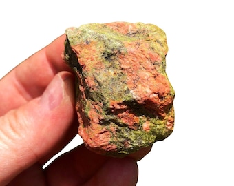 Pietra grezza Unakite - Pietre grezze Unakite - Unakite grezza - Cristallo naturale Unakite - Cristalli e pietre curativi grezzi - Cristallo grezzo Unakite