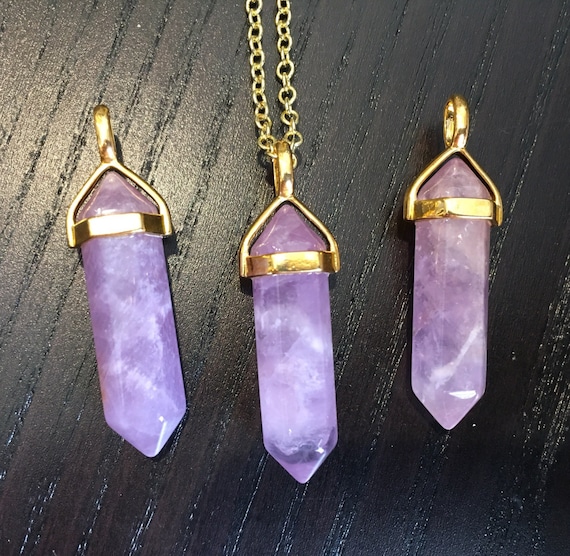 Elegant Crystal Pendant Necklace Teardrop Long Earrings Wedding Charm Jewelry Cnebo Amethyst Necklace and Earrings Jewelry Set Best Gift for Mothers Day