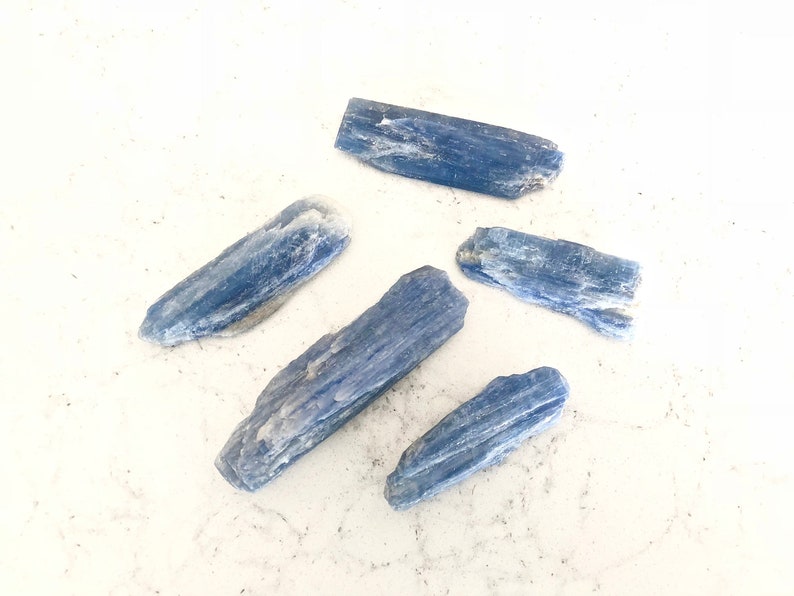 Blue Kyanite (1" - 7") - Raw Blue Kyanite Stone - Blue Kyanite Crystal - Large Blue Kyanite - Rough Blue Kyanite Blade - Raw Kyanite Blade image 3