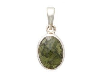 Gefacetteerde moldaviethanger - Moldavietketting - Echte Moldaviet - Authentieke Moldaviet Sieraden - Gefacetteerde Moldavietkristalhanger - #4