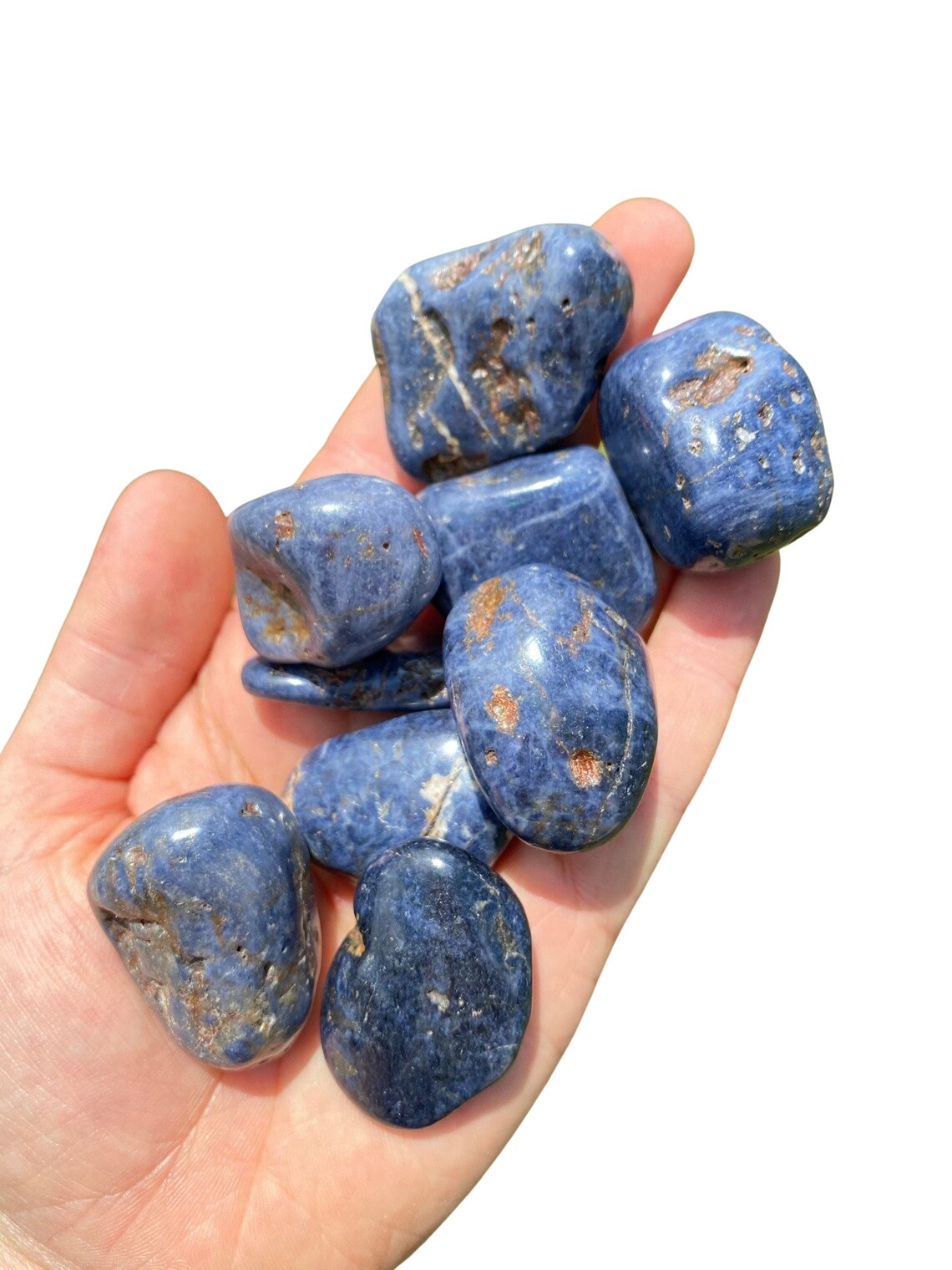 Natural Blue Sapphire Stone Xl 1 15 Tumbled Etsy