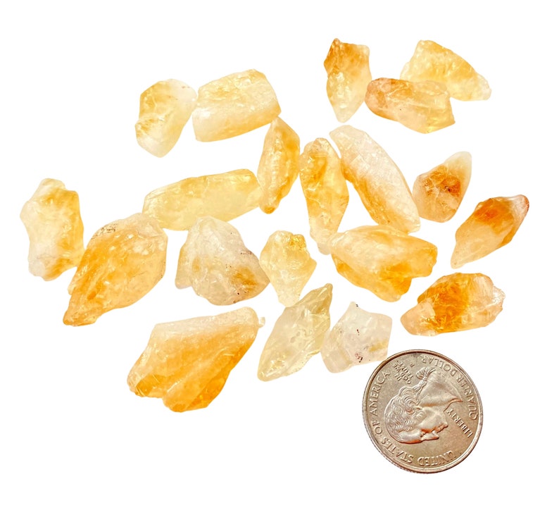 Raw Citrine Crystal Treated Rough Citrine Crystal Raw Citrine Stone Heat Treated Citrine Multiple Sizes Nice Orange Color image 5