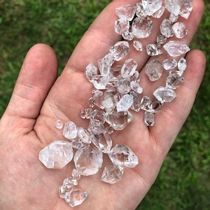 Raw Herkimer Diamond Crystals Grade A Natural Herkimer Diamonds 5mm 15mm Herkimer Diamond Quartz Crystals Herkimer Diamond Raw image 1