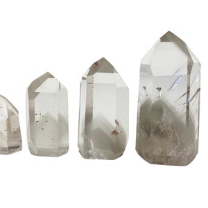 Polished Phantom Quartz Points (1&quot; - 3&quot;) Grade AAA Phantom Quartz Point - Crystals & Stones Quartz Points - Phantom Quartz Crystal
