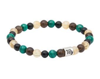 Skorpion Armband elastisch - Skorpion Sternzeichen Armband - Skorpion Kristall Armband - Skorpion Sternzeichen Armband - Astrologie Geschenk - Skorpion Geschenk