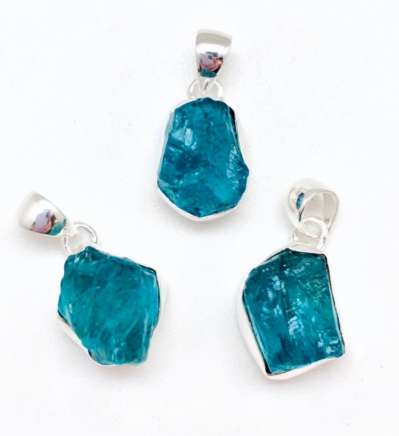 Sterling Silver Apatite Pendant