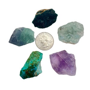 Pisces Zodiac Crystal Set - Raw Pisces Zodiac Crystals - Metaphysical Crystals - Astrology Gift - Rough Pisces Stone Kit - Pisces Birthstone image 3