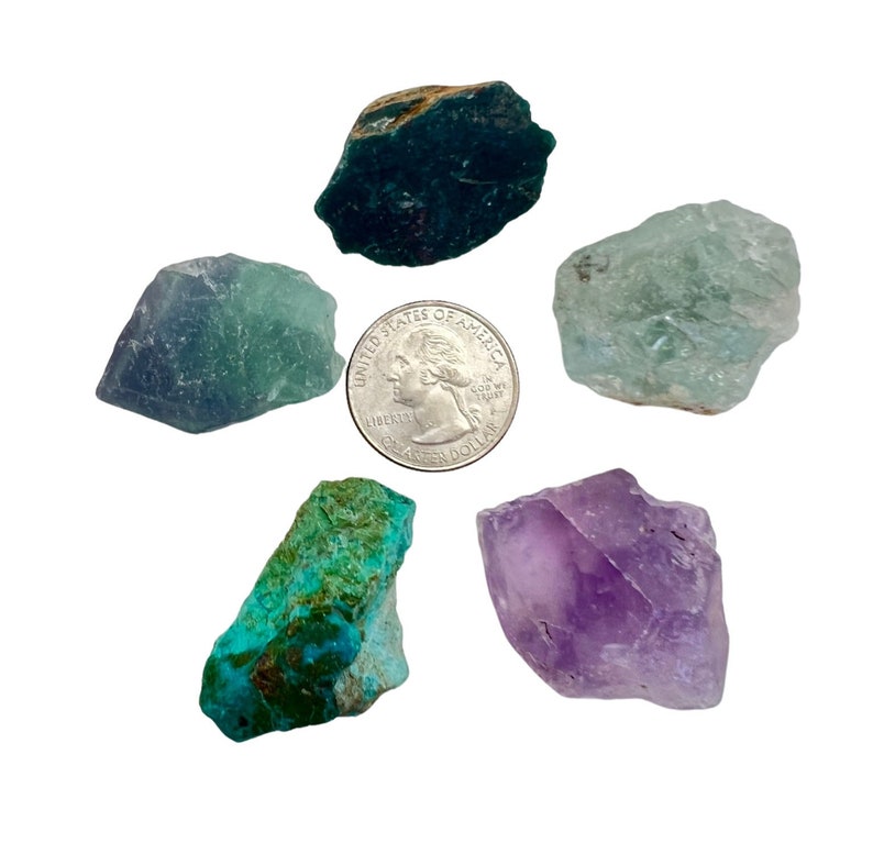 Pisces Zodiac Crystal Set - Raw Pisces Zodiac Crystals - Metaphysical Crystals - Astrology Gift - Rough Pisces Stone Kit - Pisces Birthstone image 3