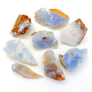 Raw Chalcedony Stone (0.5&quot;-2.5&quot;) - Crystals and Stones - Raw Chalcedony Crystal - Rough Chalcedony Stone - Rough Chalcedony Crystal