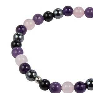Empath Protection Bracelet - Elastic Bracelet - Empath Support Bracelet - Empath Protection Crystals - Crystal Bracelet for Protection image 2
