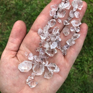 Raw Herkimer Diamond Crystals Grade A Natural Herkimer Diamonds 5mm 15mm Herkimer Diamond Quartz Crystals Herkimer Diamond Raw image 6