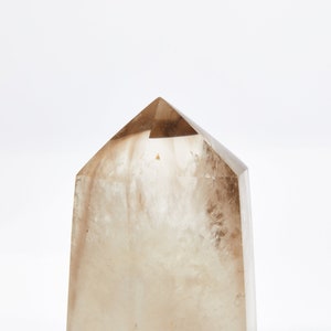 Light Smoky Quartz Point - Large Smoky Quartz Crystal Tower - Polished Smoky Crystal Quartz - Unique Smoky Quartz Crystal Point - 28