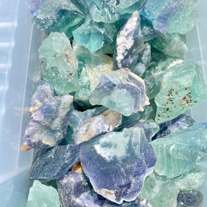 Raw Fluorite Crystal 0.5 3.5 Rough Fluorite from Mexico Rainbow Fluorite Crystal Rainbow Fluorite Stone Mexican Fluorite Raw image 7