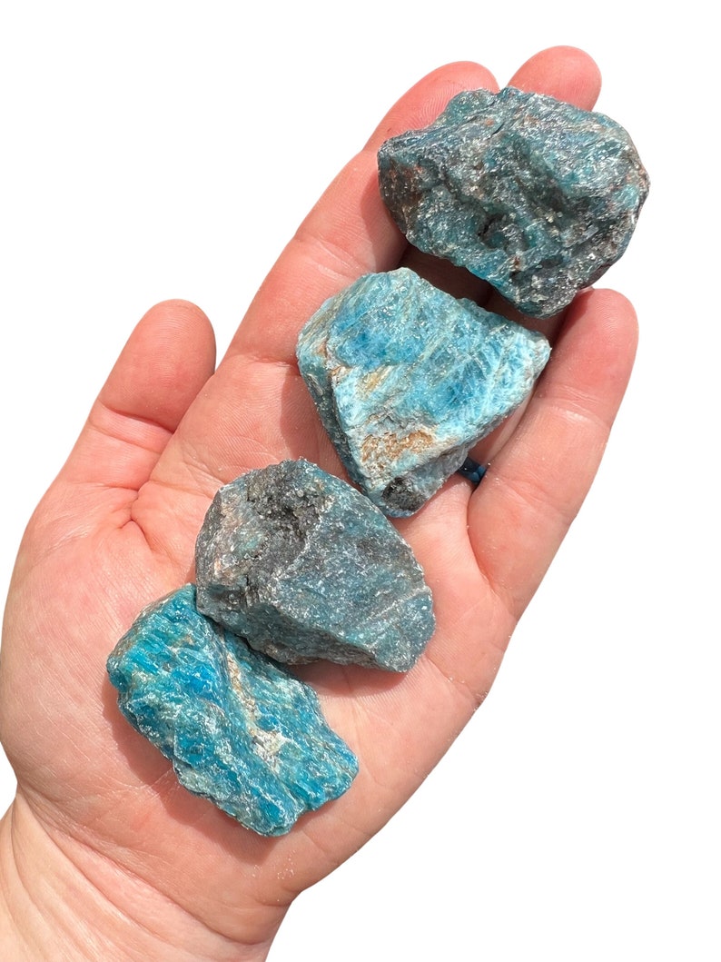 Raw Apatite Crystal Blue Apatite Natural Apatite Rough Apatite Raw Apatite Stone Healing Crystals & Stones Blue Apatite Raw 1.5" to 2"