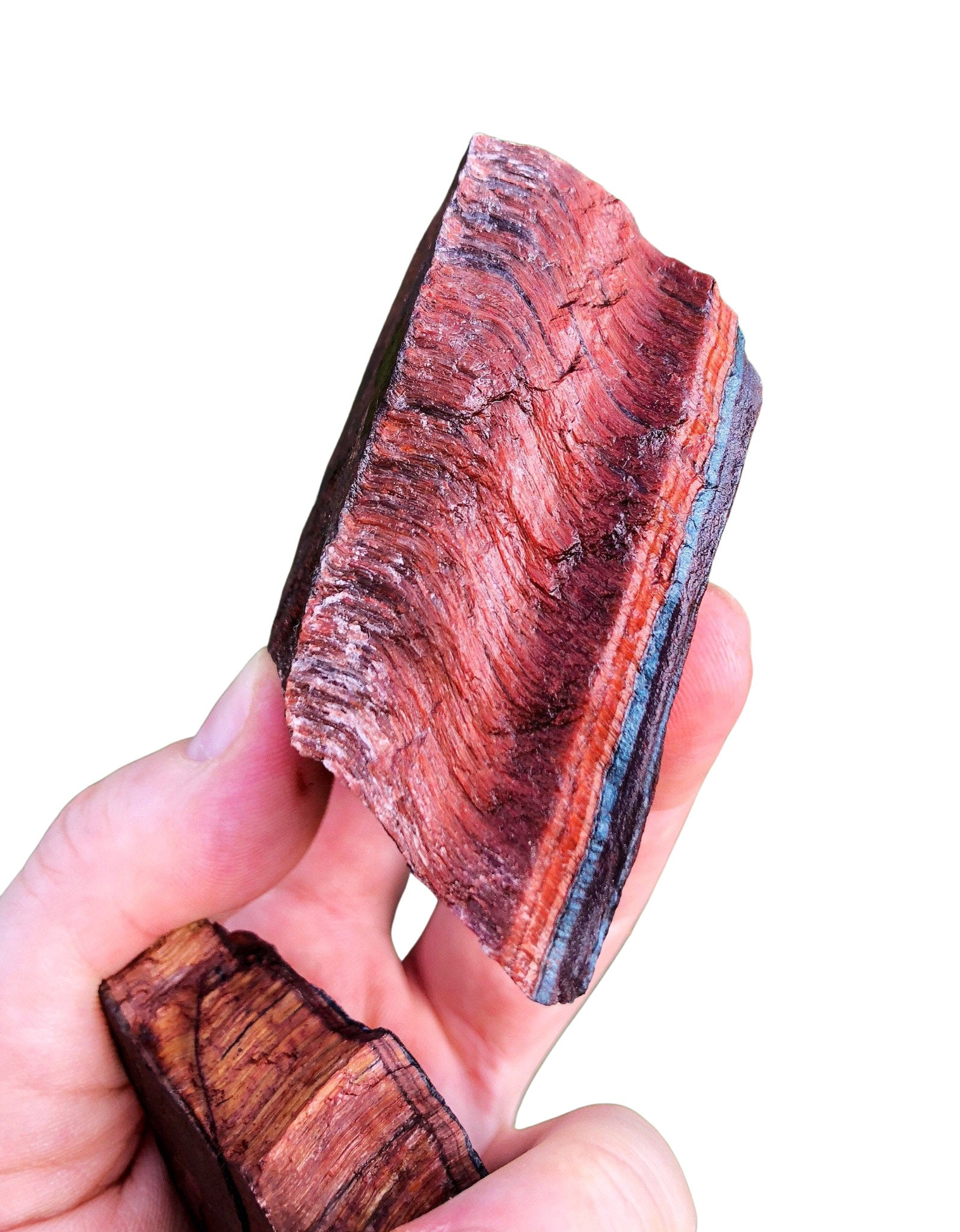 Raw Red Tiger Eye Stone - rough red Tigers eye stone - healing crysta…