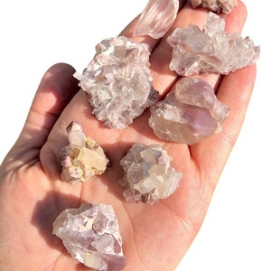 Lithium Quartz Cluster Lithium Quartz Crystal Raw Lithium Quartz Crystal Cluster Rough Pink Lithium Quartz Natural Brazilian Quartz image 5