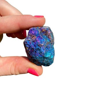 Raw Peacock Ore Crystal - Raw Chalcopyrite Stone, Mexico Origin - Crystals & Stones - Raw Peacock Ore Stone - Rough Chalcopyrite Crystal