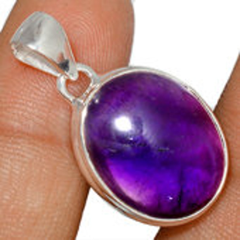 amethyst jewelry crown chakra sterling silver pendant Amethyst 1733 amethyst necklace Amethyst Pendant healing crystal necklace
