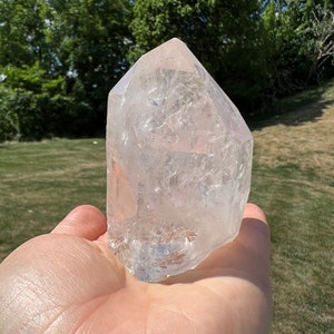 Stehender Lemurian Quarz - Echter Lemurian Quarz Kristallspitze - Großer Stehender Lemurian Punkt - Stehender Punkt - Natürlicher Lemurian - 12