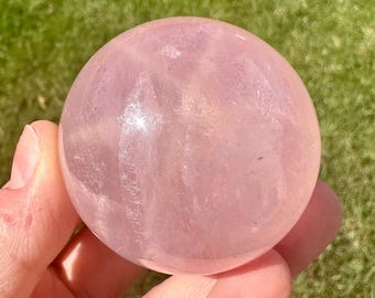 Rose Quartz Crystal Sphere - Pink Polished Crystal Sphere - Rose Quartz Crystal - Heart Chakra Stone - Crystal - Rose Quartz Ball