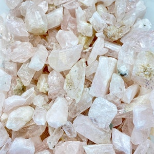 Cristal de danburita crudo (0,25" - 1,75") - Piedra de danburita cruda - Cristales y piedras curativos - Danburita áspera - Danburita natural - Cristal crudo