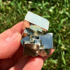 Raw Pyrite Stone (1.5&quot;-2.5&quot;) AA Grade from Huanzala, Peru - Pyrite Cluster - Crystals & Stones - Crystal Cluster - Natural Pyrite