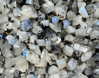 Raw Rainbow Moonstone Grade AA - Rough Rainbow Moonstone Crystal - Natural Rainbow Moonstone - Genuine Moonstone - Crystals & Stones