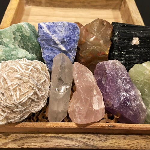 Healing Crystals and Stones Set Chakra Stones Raw Crystals Etsy