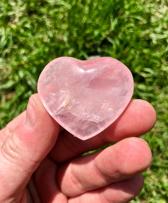 Heart Rose Quartz Crystal Rose Quartz Heart Crystal Etsy Heart Rose Quartz Crystal Rose Quartz Heart Crystal Etsy