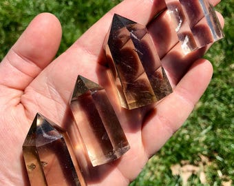 aki スモーキークォーツ タワー 高品質】スモーキークォーツ ミニタワー84◇ Smoky Quartz