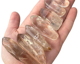 Natural Citrine Tumbled Point - Grade C - Multiple Sizes Available - Tumbled Natural Citrine Crystal - Yellow Gemstone - Non Heated Citrine