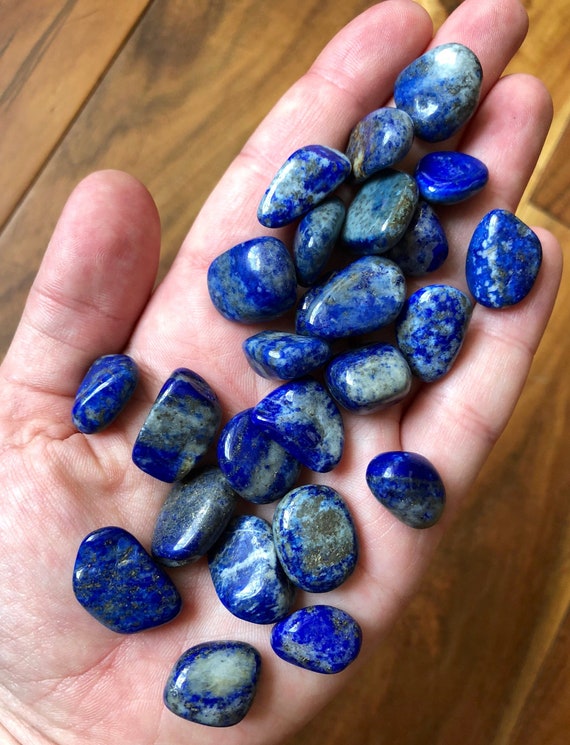 Lapis Lazuli Tumbled Stone Grade AB Multiple Sizes Available Tumbled Lapis  Lazuli Crystal Polished Blue Lapis Lazuli Gemstone 