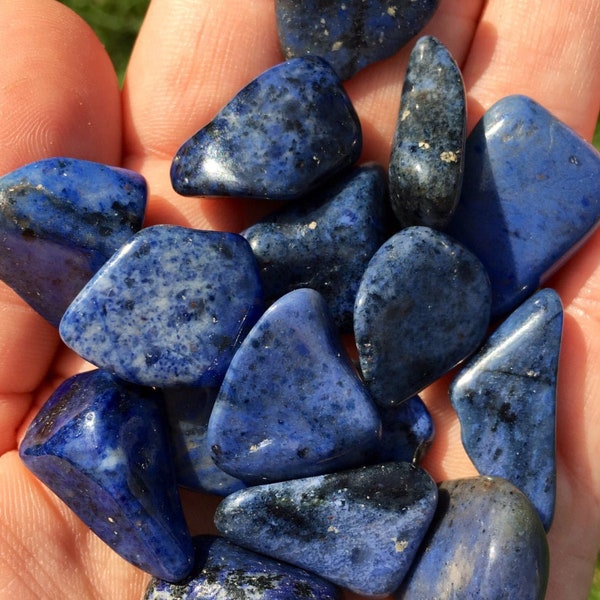 Dumortierit Trommelstein - mehrere Größen erhältlich - getrommelter Dumortierit Quarzkristall - polierter natürlicher blauer Dumortierit Edelstein
