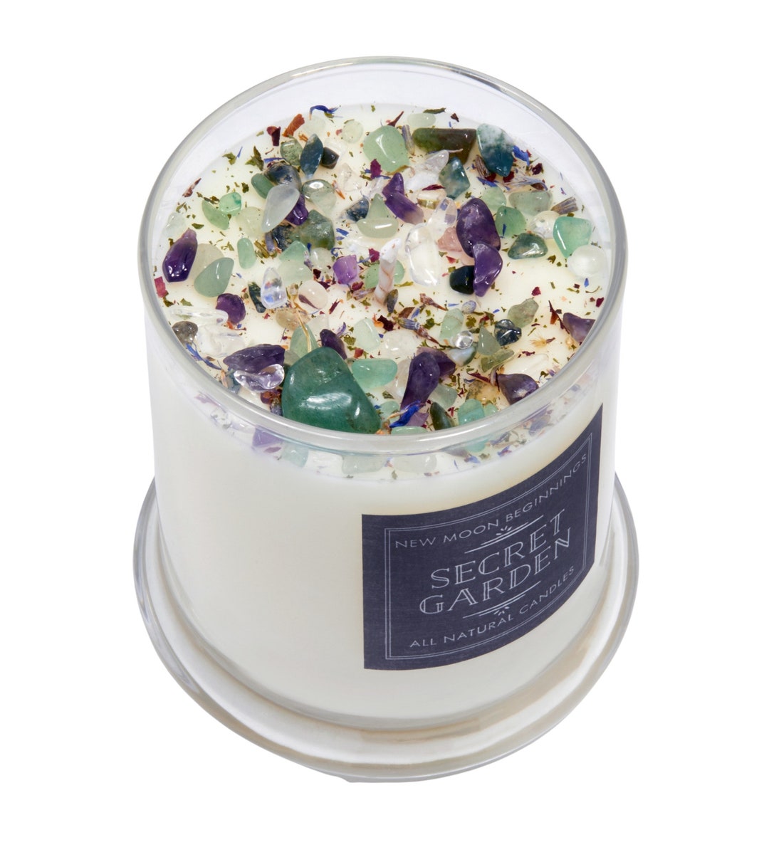 Secret Garden Candles Floral Candle Crystal & Herb Candles Aromatherapy Candles Soy Spring
