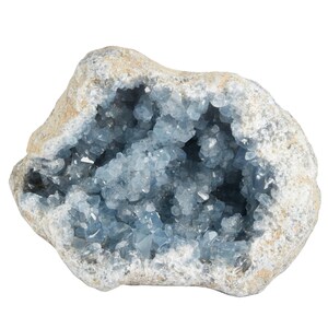 Raw Celestite Cluster - Blue Celestite Geode - Large Celestite Crystal - Celestite Specimen - Celestite Crystal Cluster - Large Geode - 68