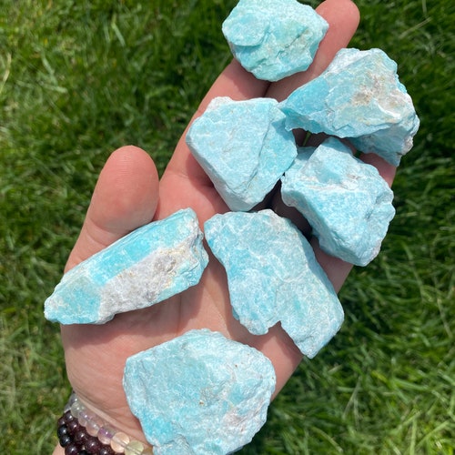 Raw Amazonite Crystal Grade B Raw Amazonite Stone Raw Etsy Australia