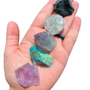 Pisces Zodiac Crystal Set - Raw Pisces Zodiac Crystals - Metaphysical Crystals - Astrology Gift - Rough Pisces Stone Kit - Pisces Birthstone image 4