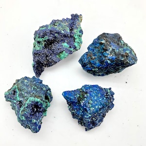 Raw Azurite Crystal Azurite Malachite Stone Raw Azurite Stone Healing Crystals and Stones Rough Malachite Azurite Crystal image 1