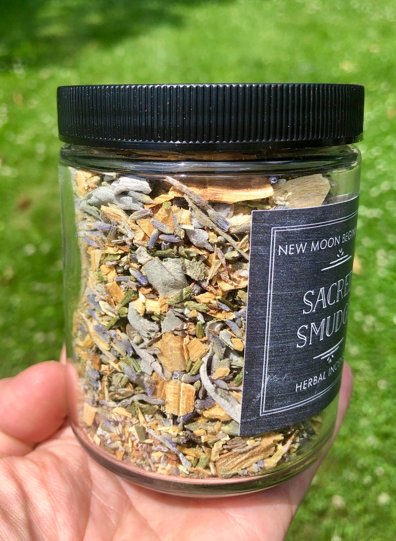 Sacred Smudge Herbal Incense Loose Incense Cedar Lavender ...