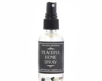 Spray rilassante per la casa - Spray con oli essenziali biologici - Eucalipto, rosmarino e menta - Spray aromaterapico - Spray per la nuova casa - Regalo per l'inaugurazione della casa