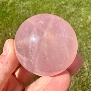Rose Quartz Crystal Sphere - Pink Polished Crystal Sphere - Rose Quartz Crystal - Heart Chakra Stone - Crystal - Rose Quartz Ball