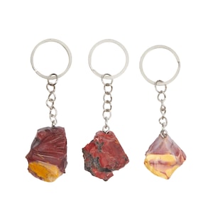 Ruwe Mookaiet-Jaspis Sleutelhanger - Ruwe Mookaiet Steen Sleutelhanger - Mookaiet Sleutelhanger - Mookaiet Jaspis Kristal - Mookaiet Sleutelhanger - 20% korting!