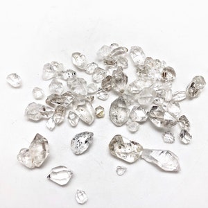 Raw Herkimer Diamond Crystals Grade A Natural Herkimer Diamonds 5mm 15mm Herkimer Diamond Quartz Crystals Herkimer Diamond Raw image 3