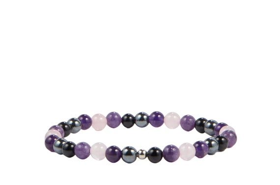 Empath Protection Bracelet - Elastic Bracelet - Empath Support Bracelet - Empath Protection Crystals - Crystal Bracelet for Protection