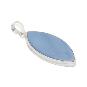 Owyhee Blue Opal Pendant Sterling Silver - Owyhee Blue Opal jewelry - Owyhee Blue Opal Necklace - Crystals and Stones 770 image 4