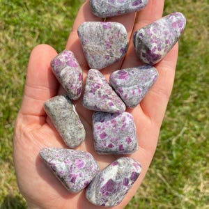 Ruby Feldspar Tumbled Stone - Multiple Sizes Available - Polished Pink Ruby Feldspar Crystal - Fluorescent Mineral - Ruby Feldspar Gemstone image 3