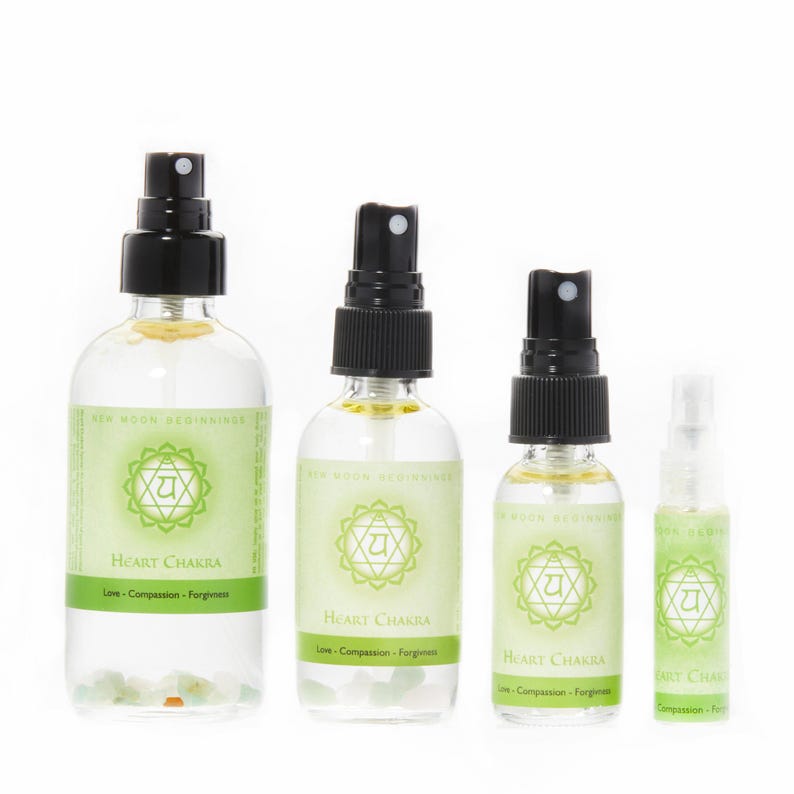 Heart Chakra Spray - Heart Chakra Crystal - Chakra Room Spray - Chakra ...